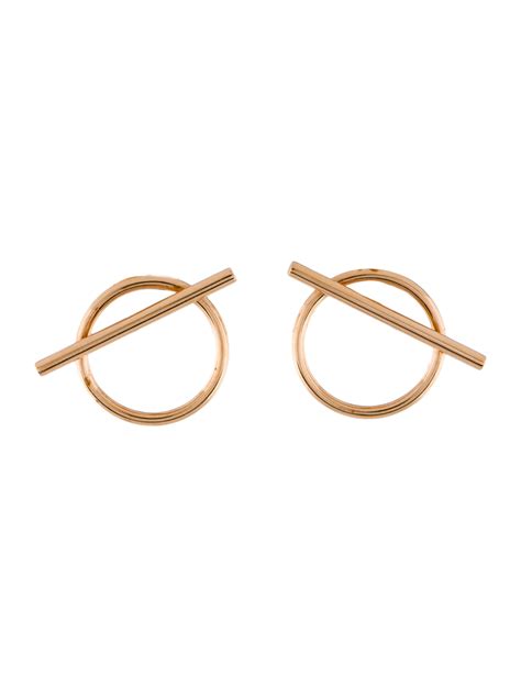 hermes earrings stud|Hermes echappee earrings.